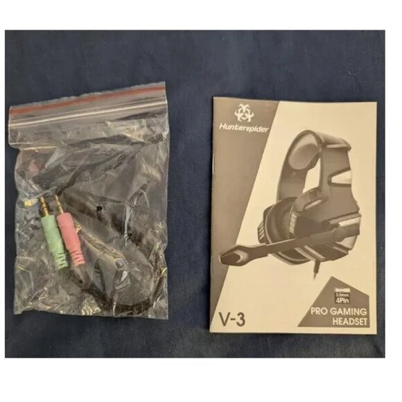 Hunterspider V-3 Pro Gaming Headset - Blue, Light up headset - Picture 3 of 3